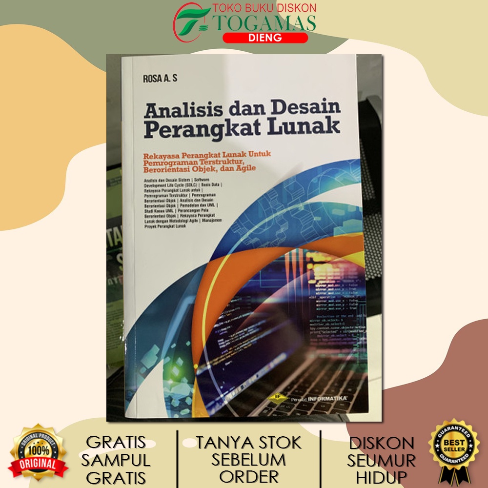 Jual ANALISIS DAN DESAIN PERANGKAT LUNAK KARYA ROSA A. S | Shopee Indonesia