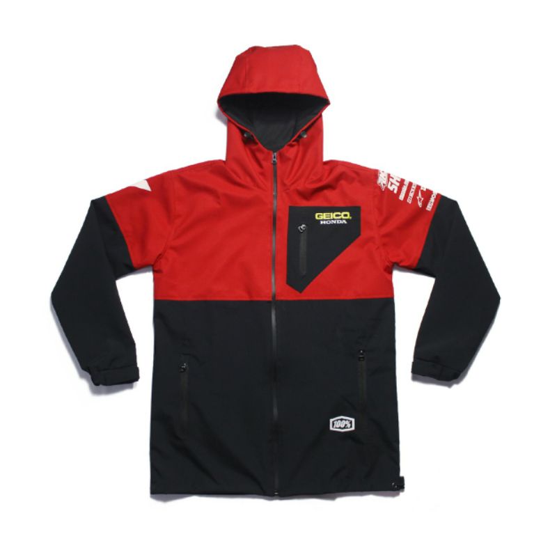 Jual Jaket Honda Geico Redb Black - jaket Racing - Jaket MX - Jaket ...