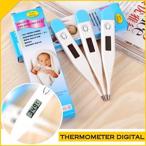 Jual Thermometer Digital Badan Panas Deteksi Celcius Otomatis Termometer Cek Suhu Tubuh With