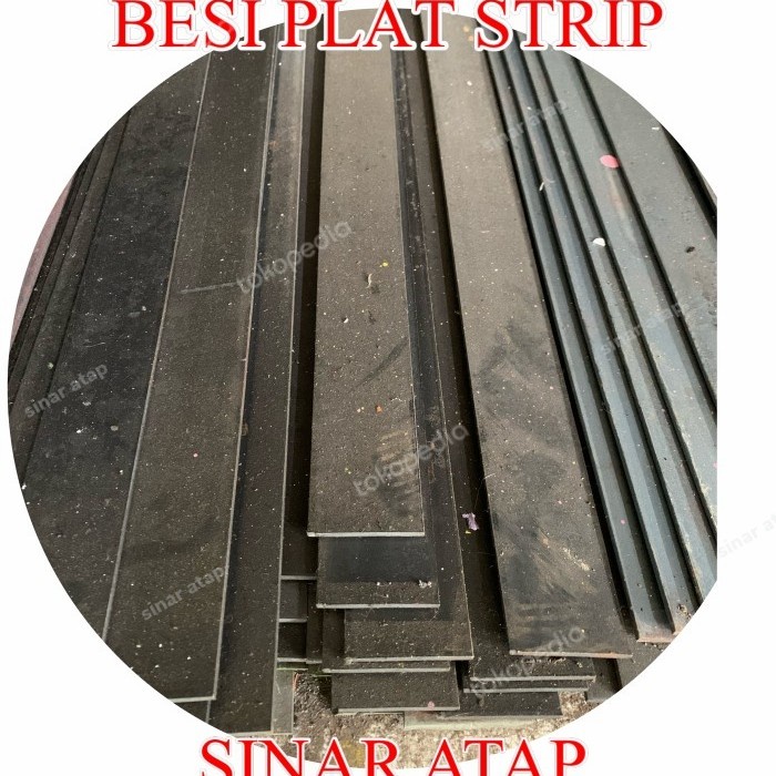 Jual Besi Plat Strip Cm Tebal Mm Panjang Meter Shopee Indonesia