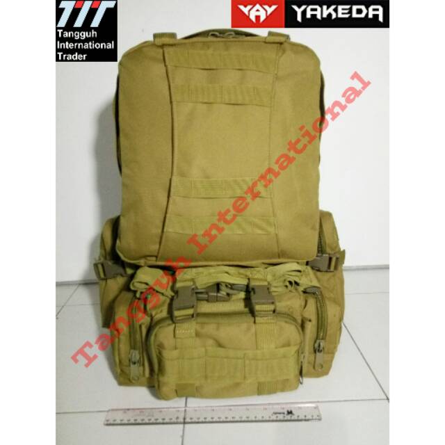 Jual Ransel Gunung Import YAKEDA 60L; Tas Kaporlap Militer 60 Liter TNI ...