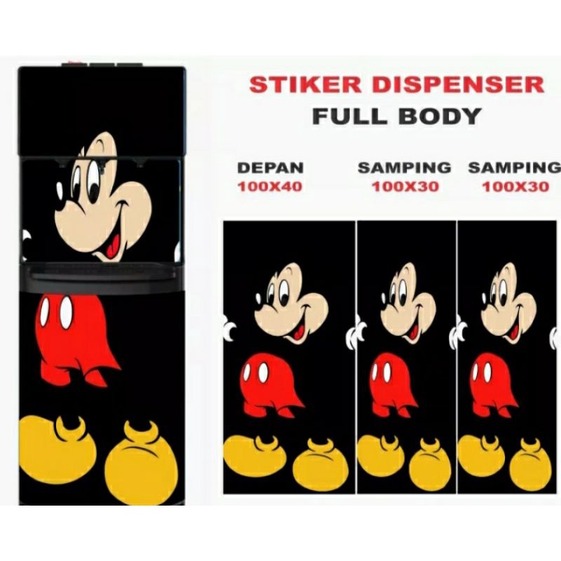 Jual Sticker Dispenser Galon Bawah ( 40cmX100cm )Motif Karakter Mickey ...