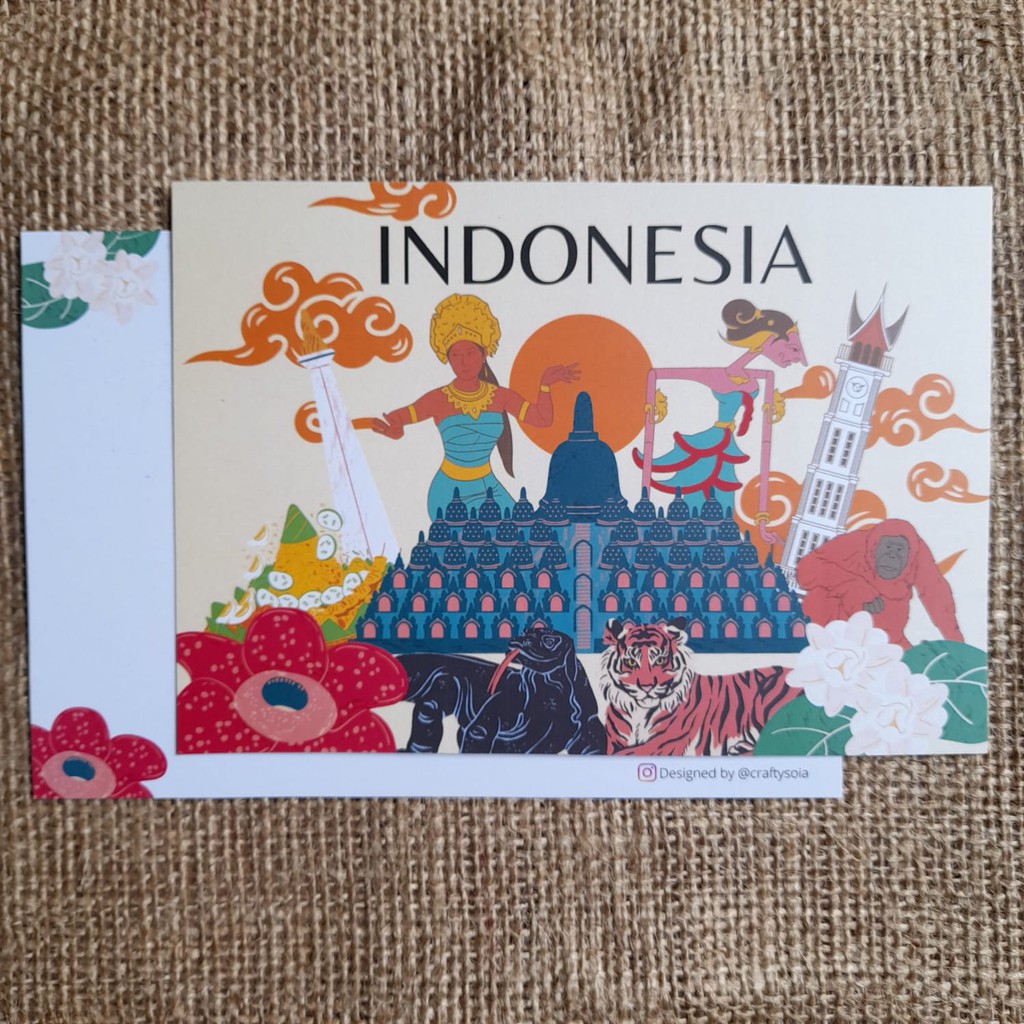 Jual Kartu Pos / Postcard / Postcrossing Indonesia - Seri Indonesia 2 ...