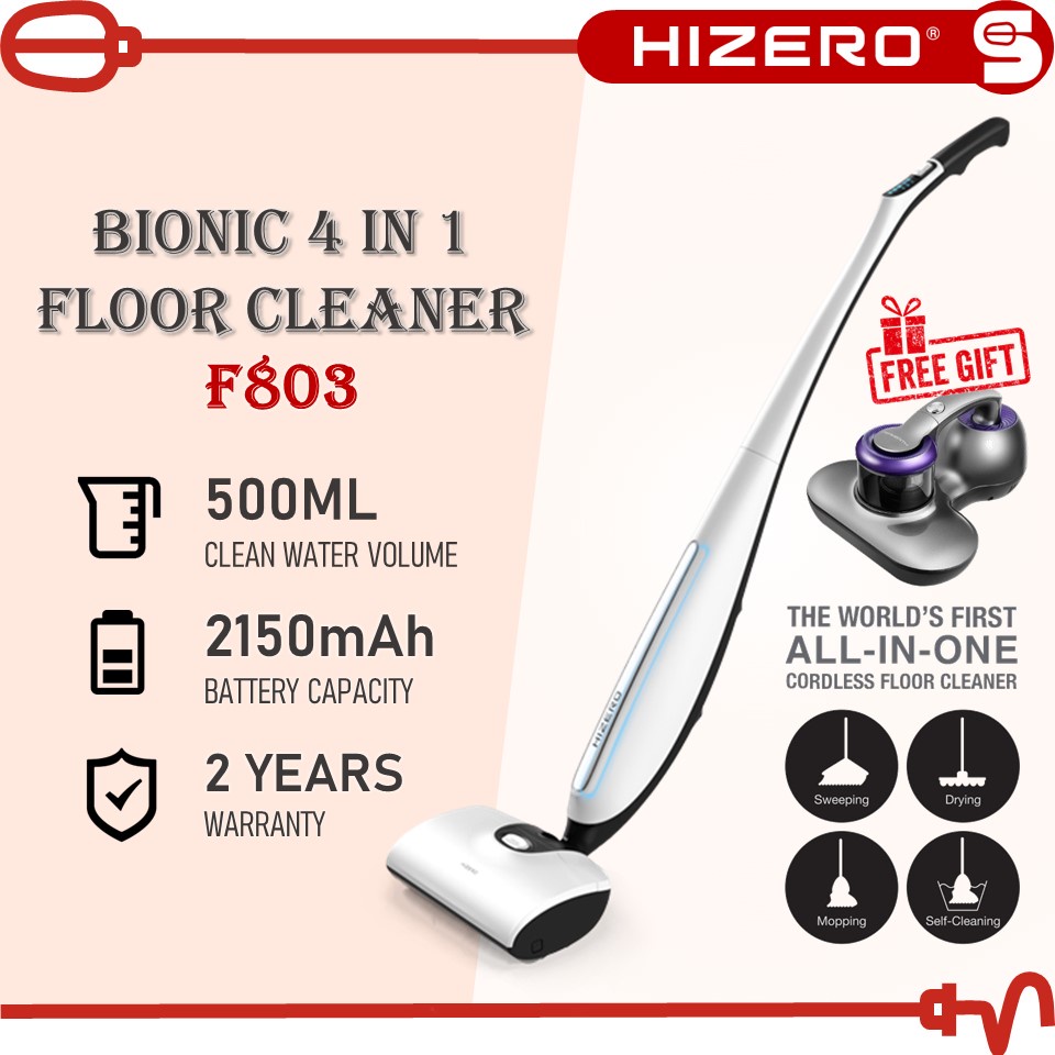 Jual HIZERO AllinOne Bionic Floor Cleaner F803 (0.5L/38W) Cordless