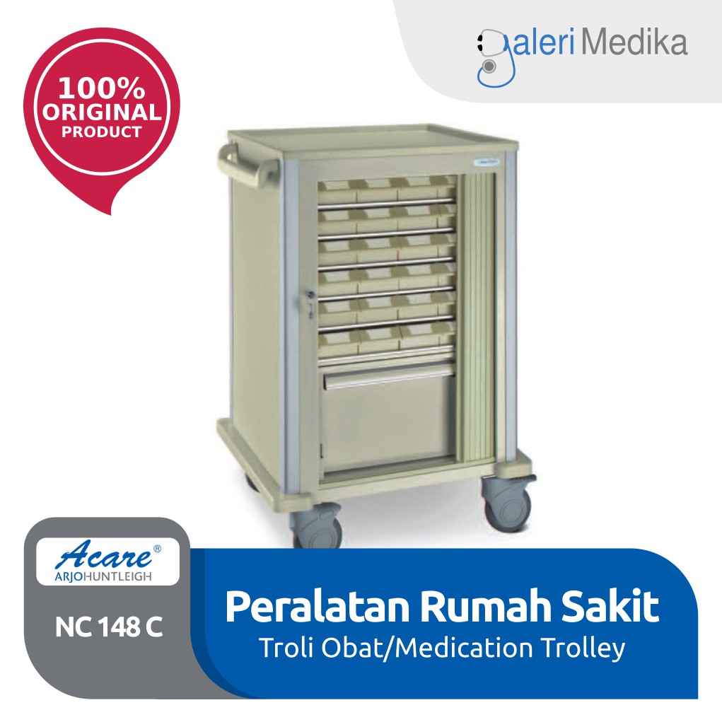 Jual Troli Obat - Medication Trolley Acare NC 148C | Shopee Indonesia