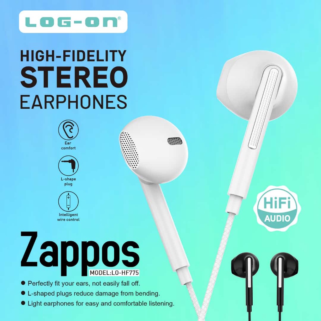 Jual LOG ON HANDSFREE/HEADSET/EARPHONE ZAPPOS LO-HF775 HIGH FIDELITY ...