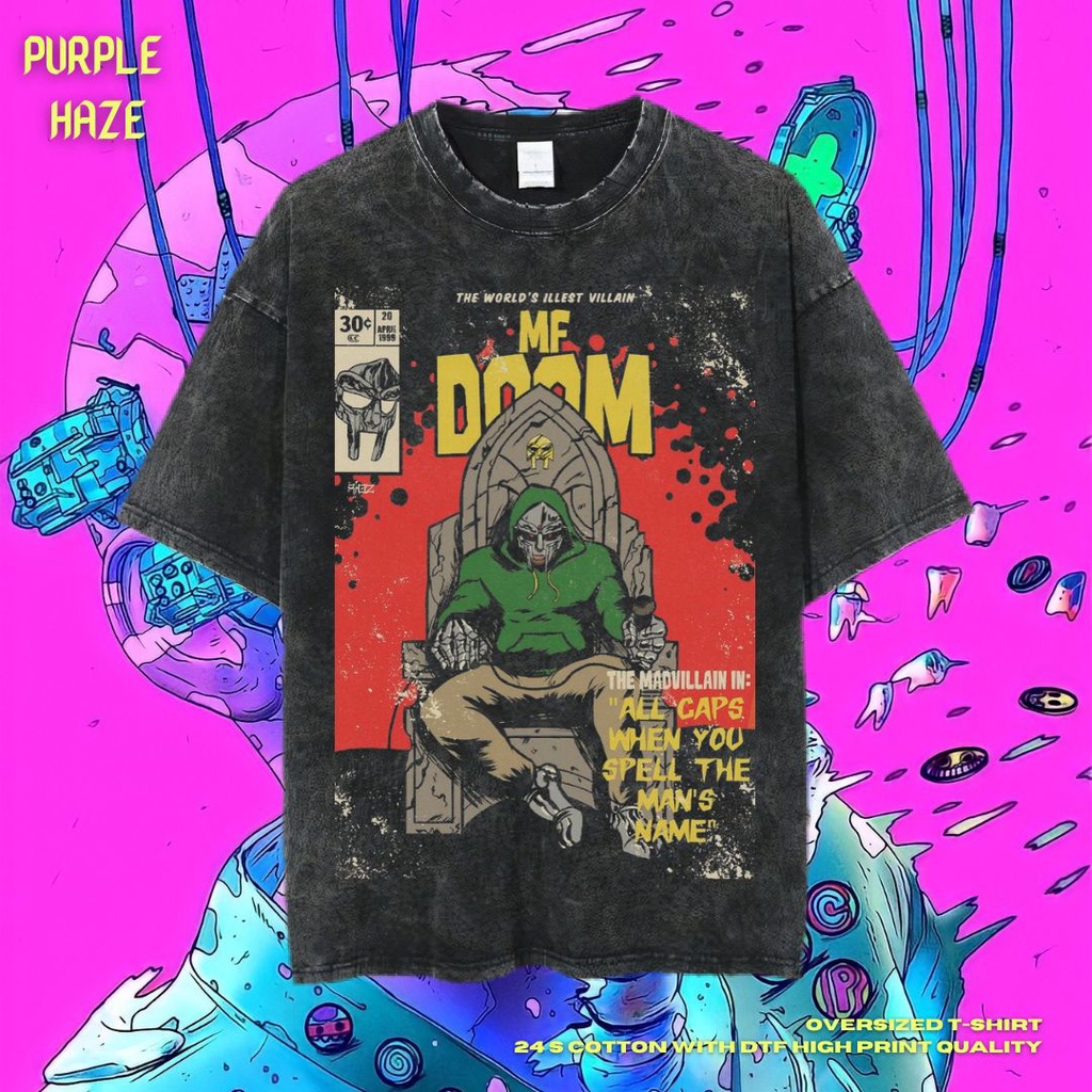 Jual Purple Haze "Mf Doom" Oversized T-Shirt | Stone Wash | Kaos ...