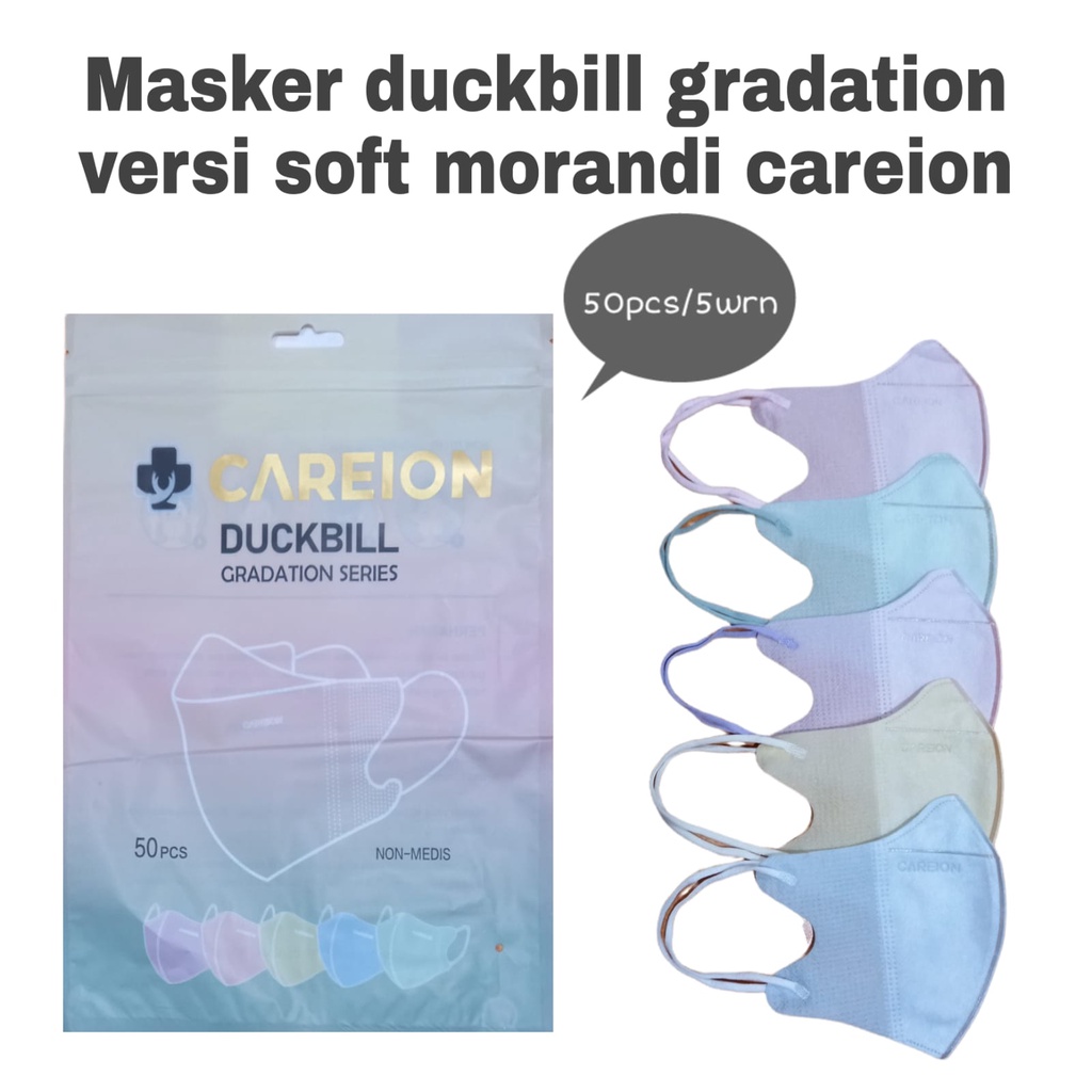 Jual MASKER CAREION DUCKBILL GRADATION SERIES SOFT COLOUR MASKER DUCK ...