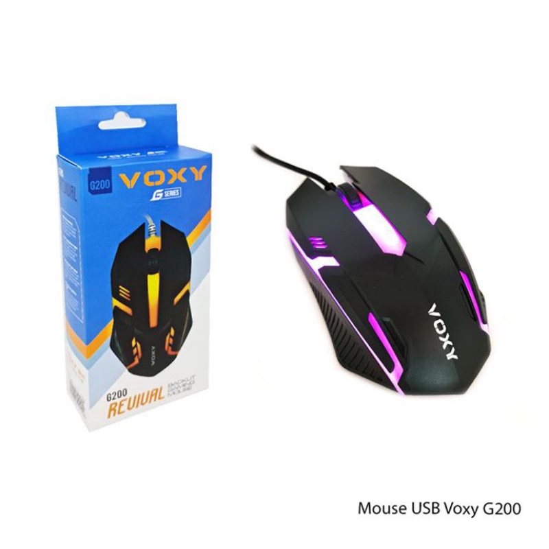 Jual mouse gaming RGB voxy G 200. mouse usb gaming RGB. mouse kabel RGB ...