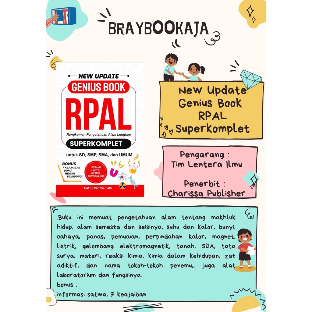 Jual Buku New Update Genius Book RPAL Superkomplet ( Charissa ...