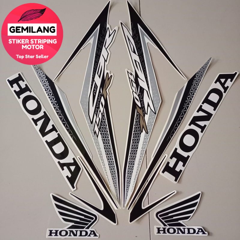 Jual Striping Decal Polet Sticker Honda Cbr 150 R 2016 2017 Hitam Lis