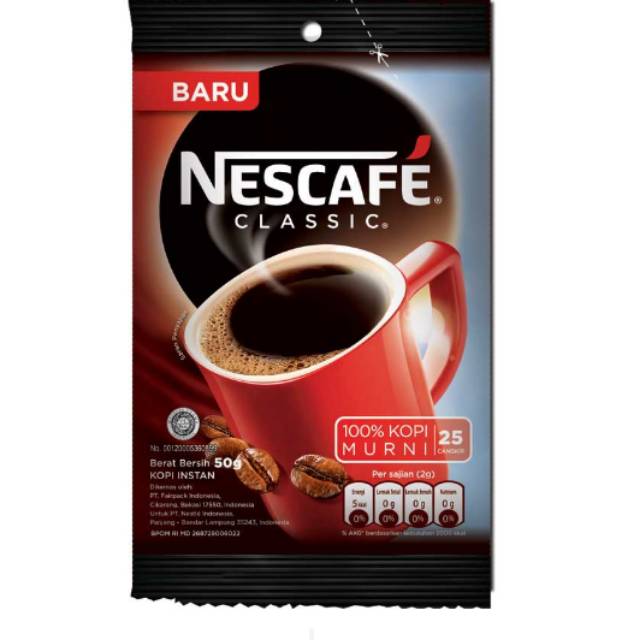 Jual Nescafe Classic Bag 45g Shopee Indonesia 1998