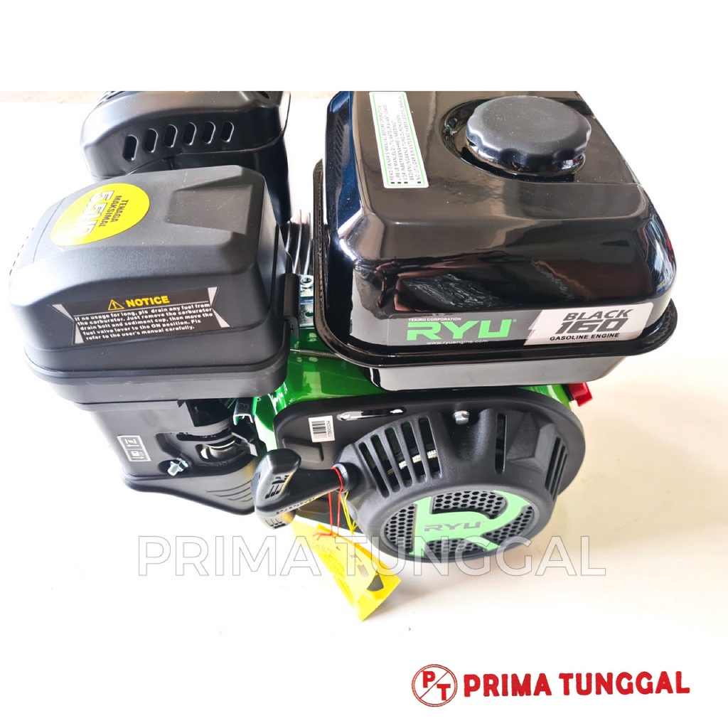 Jual Mesin Penggerak Bensin Ryu Black GX 160 5.5 HP Bensin Gasoline ...