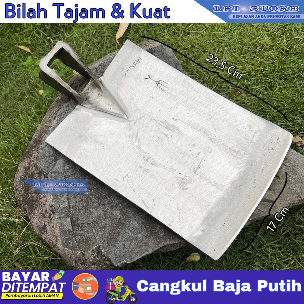 Jual Cangkul Pacul Baja Putih Asli Supet Tajam Pacul Sawah Jawa Timur ...