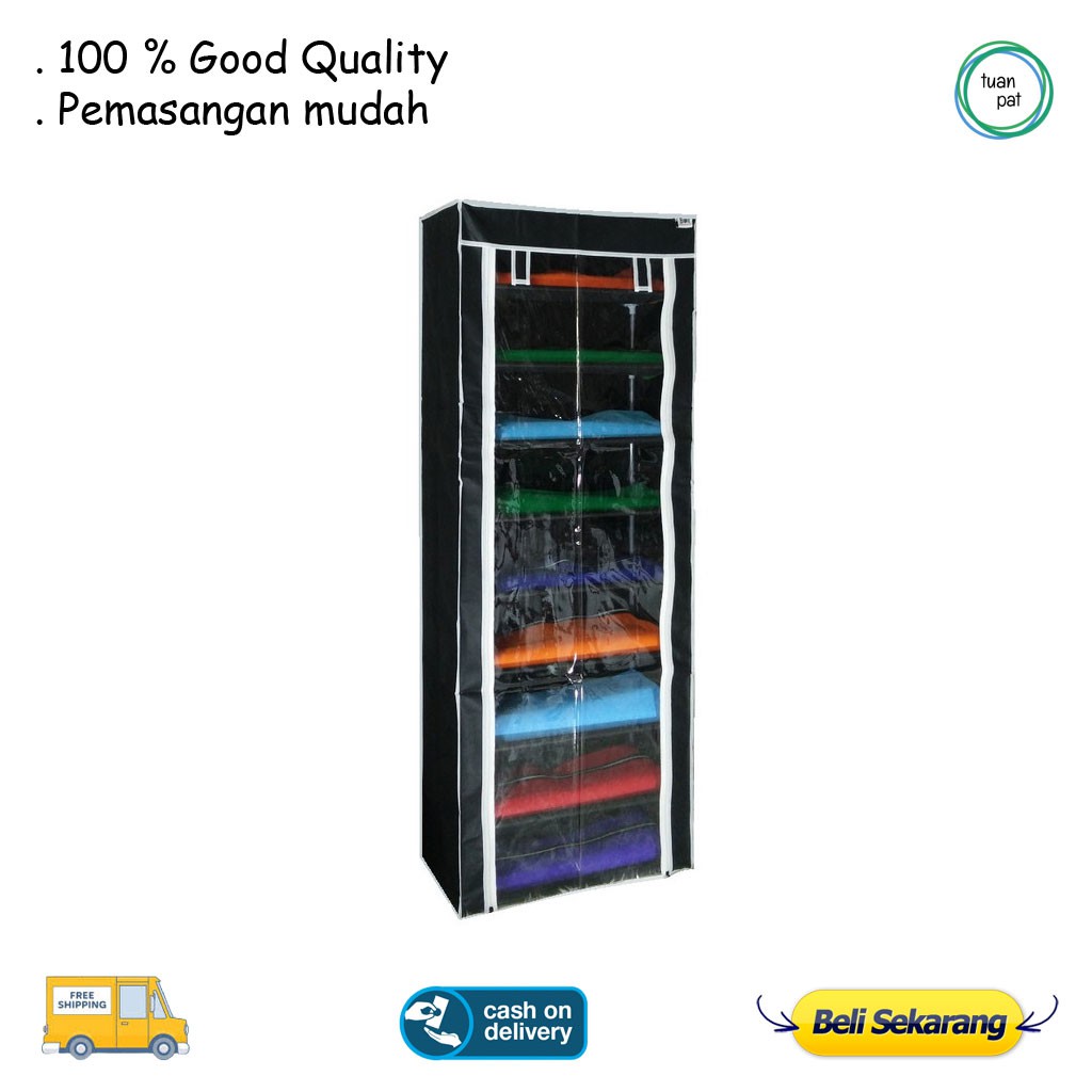 Jual Rak Bongkar Pasang Murah Praktis Shoes Rack Serbaguna Rakit I9E8 ...
