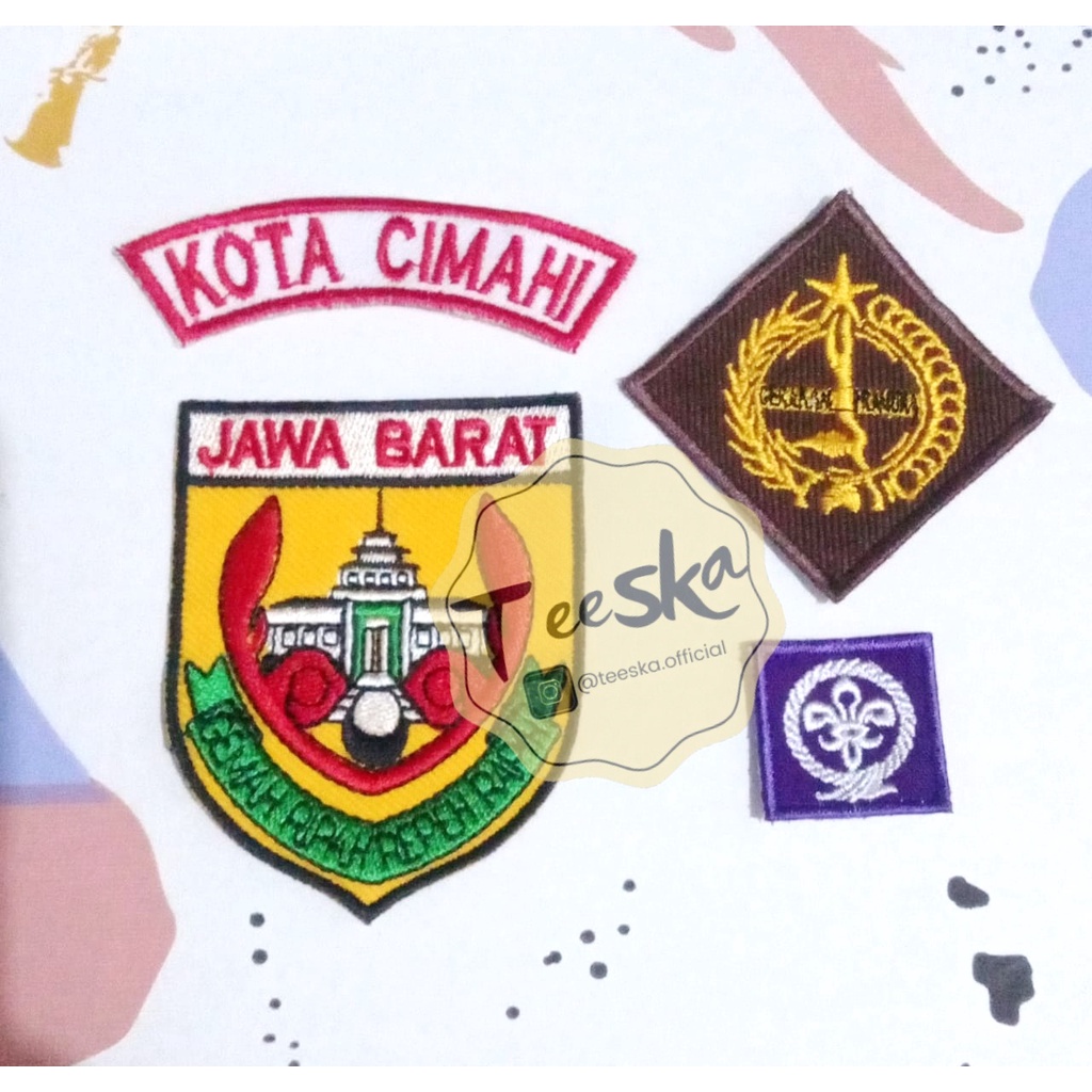 Jual Set Atribut Seragam Pramuka Logo Tunas Kelapa dan Wosm, Logo ...