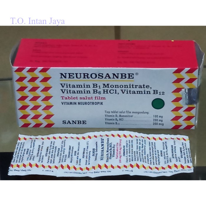 Jual NEUROSANBE 1 STRIP @ 10 TABLET | Shopee Indonesia