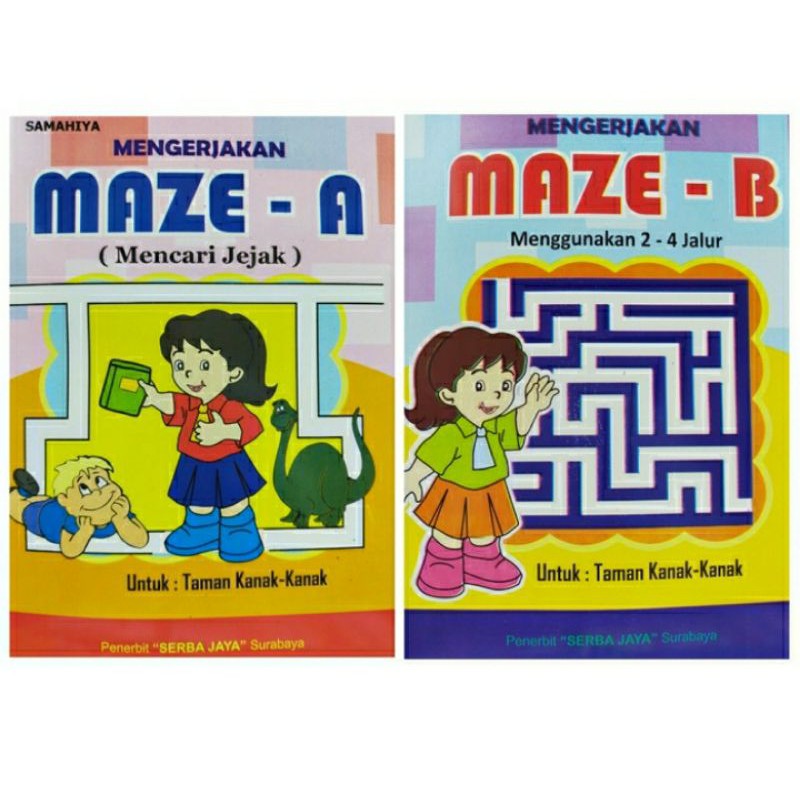 Jual Buku Mengerjakan Maze / Mencari Jejak Untuk TK Dan Paud | Shopee ...