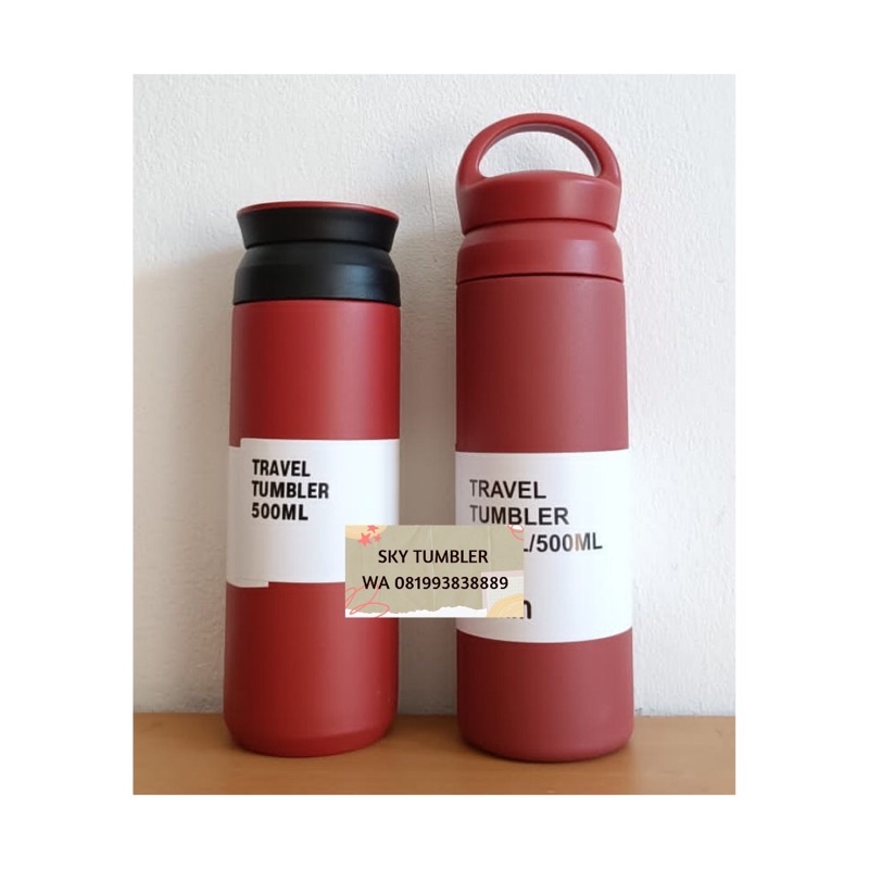 Jual TRAVEL TUMBLER/Tumbler Kekinian/Termos Kekinian/Botol minum