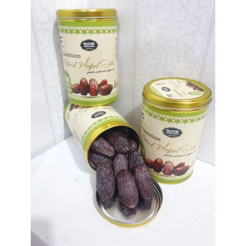 Kurma Medjool Palestina Jumbo Premium Grade A 500gr Kemasan Kaleng Eksklusif untuk Ibu Karir