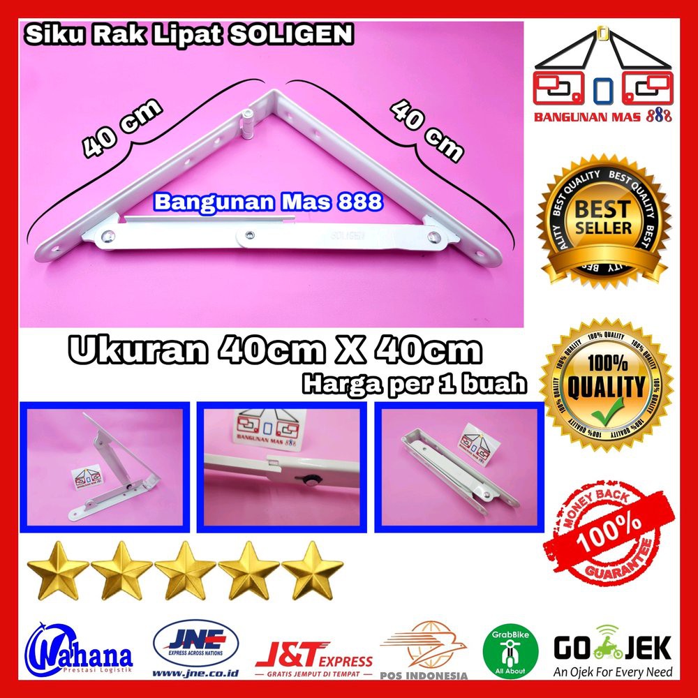 Jual SIKU RAK LIPAT 40cm x 40cm SOLIGEN - SIKU LIPAT - RAK LIPAT - SIKU ...