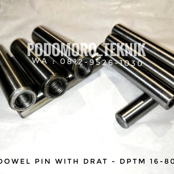 Jual DOWEL PIN DPTM 16-80 LOBANG DRAT/ULIR DPTM 16x80 TAIWAN | Shopee ...