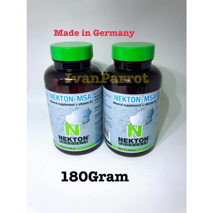 Nekton MSA - Integratore Minerale Per Animali Con Vitamina D3 - 180 Gr