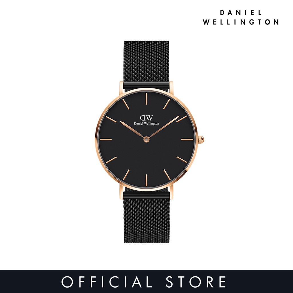 Jual Daniel Wellington Petite 36 Ashfield RG Black DW00100307