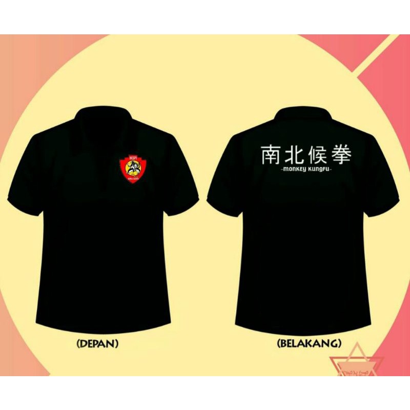 Jual BAJU POLO BERKERAH IKSPI KERA SAKTI FONT JEPANG MONKEY KUNGFU