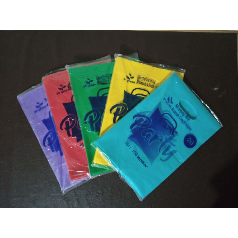 Jual Per Pack Isi 100 Plastik Hd Plong Plastik Olshop Plastik Go Green Party 20x30 Cm Shopee 3101