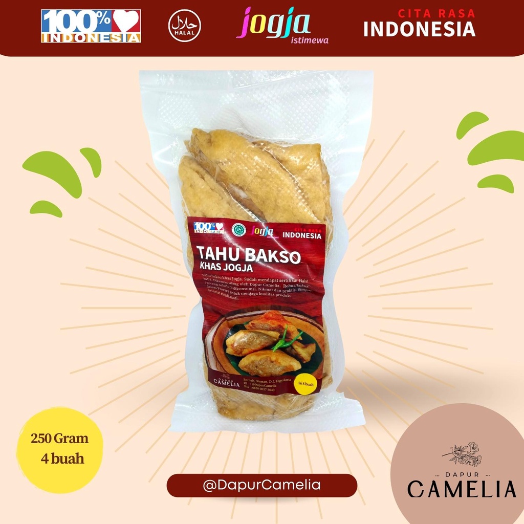 Jual Tahu Bakso Khas Jogja Frozen Food Kemasan 250 Gr Isi 4 Buah