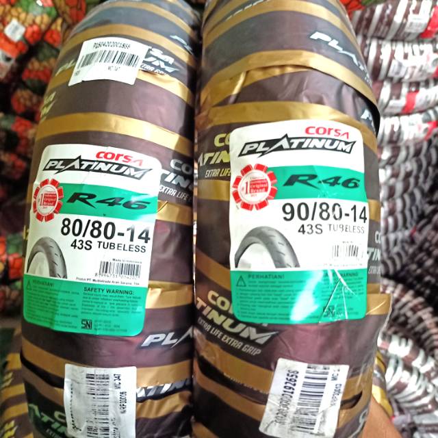 Jual Paket Ban Tubles Matic Corsa R Soft Compound Free Pentil Shopee