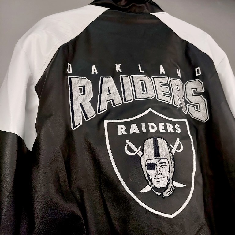 Jual RAIDERS STARTER NFL AMERICAN FOOTBALL TEAM LEATHER JACKET BIG SIZE ...