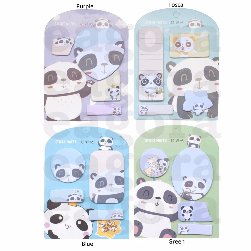 Jual Sticky Notes Panda Note Lucu Memo Unik | Shopee Indonesia