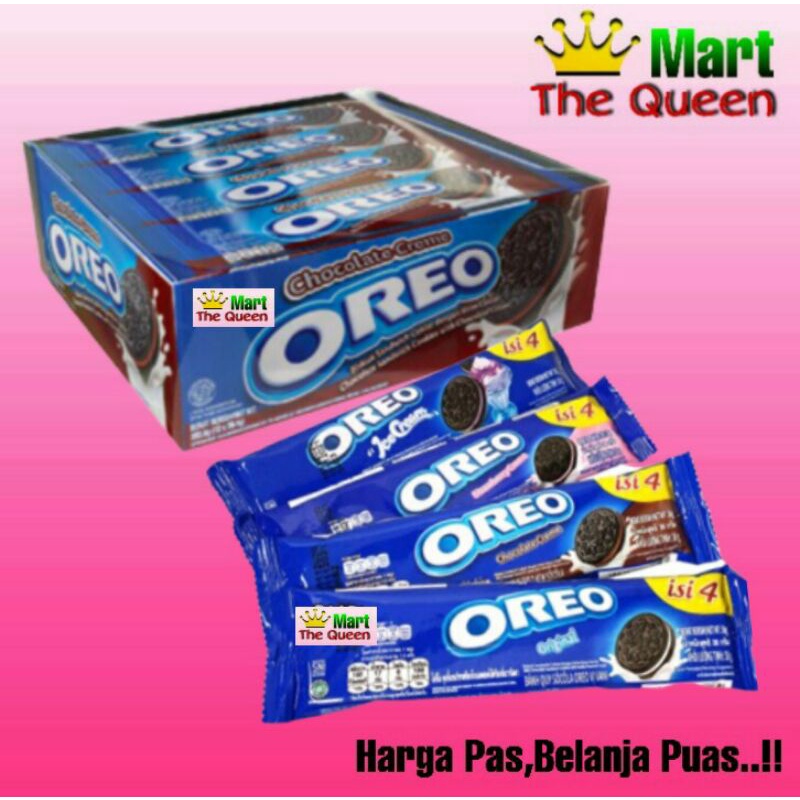 Jual OREO Biskuit 1 Pack Varian Rasa Isi 12 Pcs 38 Gr | Shopee Indonesia