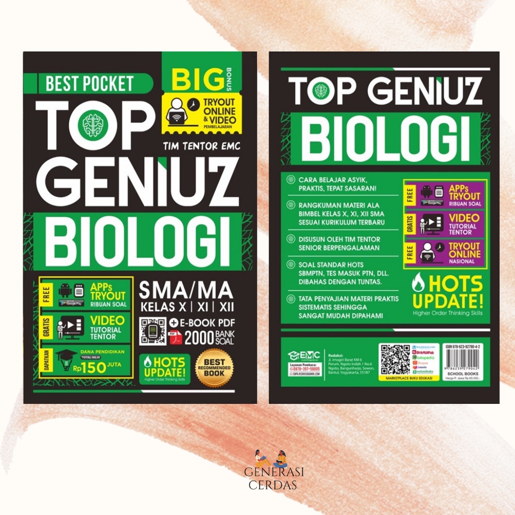 Jual Buku Top Geniuz Sma Matematika Kimia Fisika Biologi Shopee