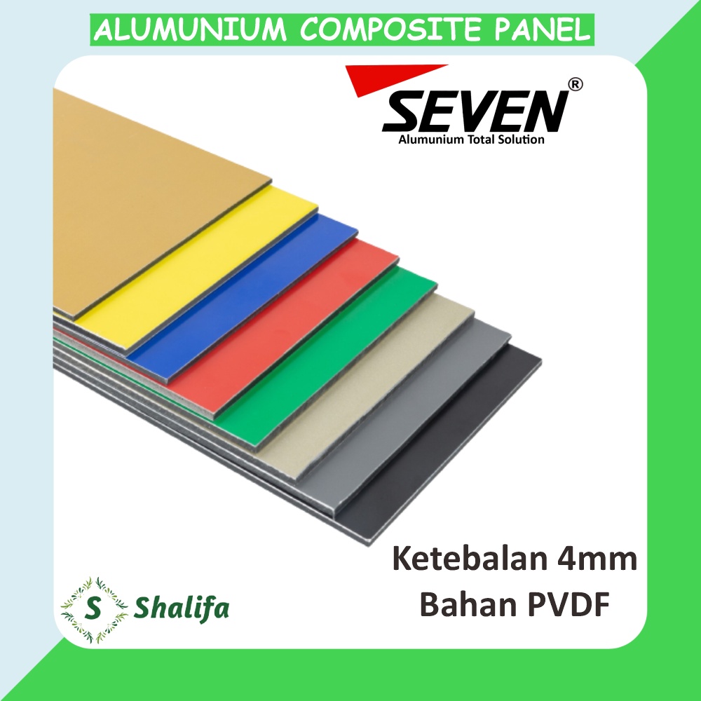 Jual Seven Acp Mm Pvdf Alumunium Composite Panel Mm Shopee Indonesia