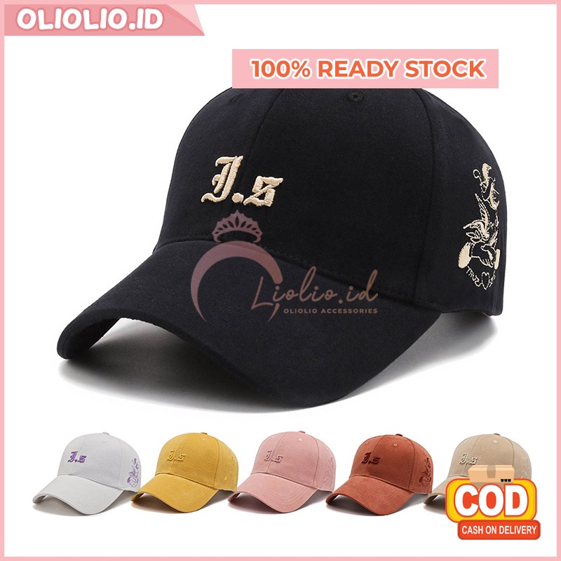 Jual Topi Pria Wanita Baseball Distro Bordir JS Casual Cap Fashion ...