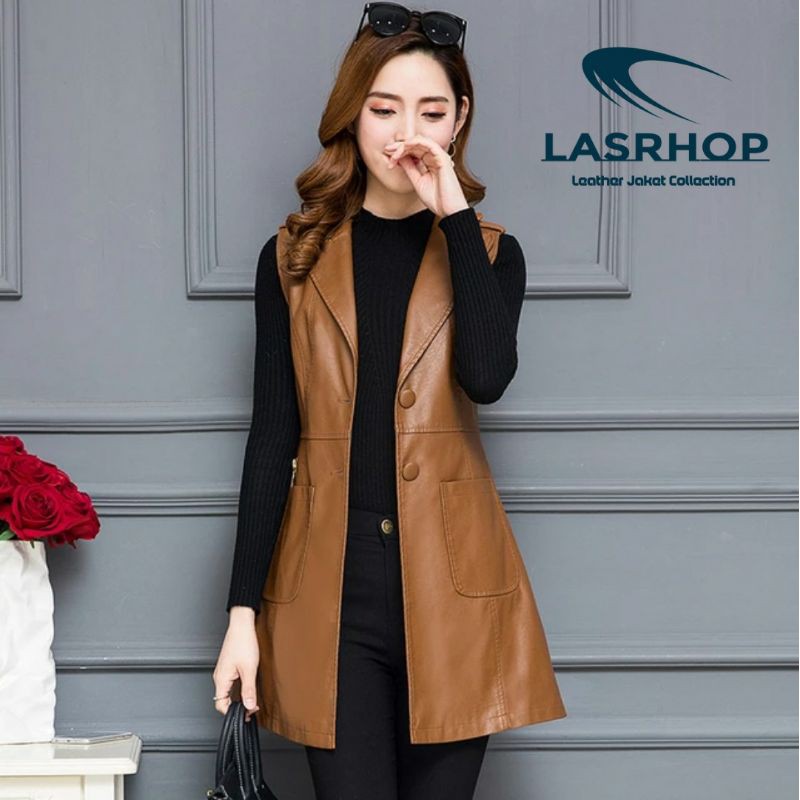 Jual ROMPI PANJANG WANITA KULIT SINTETIS STYLE TERBARU // ROMPI WANITA ...
