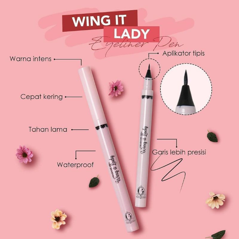 Jual Madam Gie Eyeliner Spidol Wing it Lady Shopee Indonesia