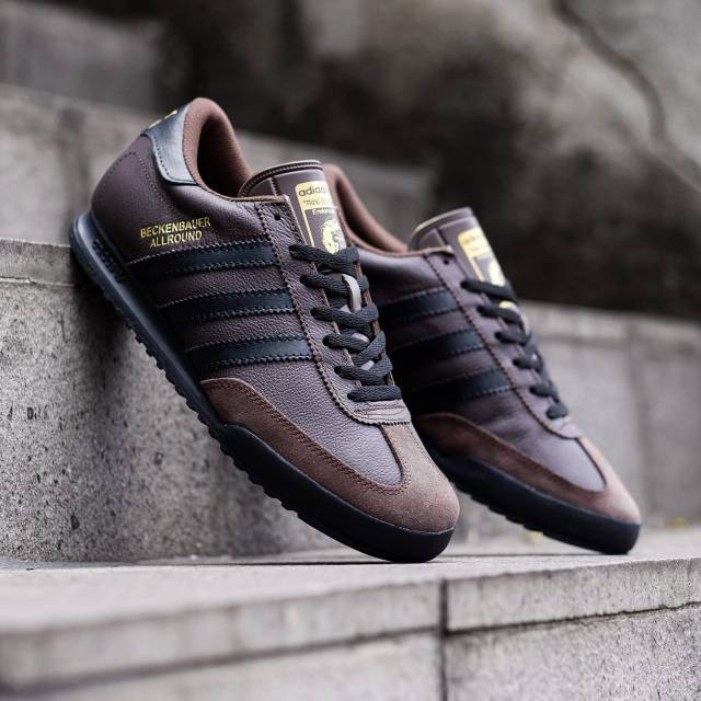 ADIDAS BECKENBAUER ALL ROUND BROWN TRAINERS ORIGINAL