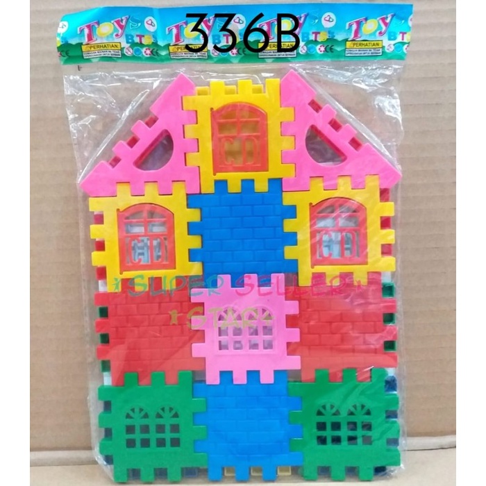 Jual MAINAN EDUKASI ANAK PUZZLE RUMAH / MAINAN BLOCK PUZZLE RUMAH