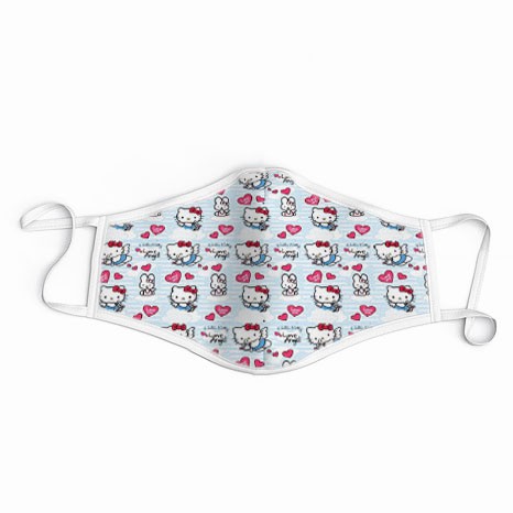 Jual SNUG&TUG: MASK4U Masker HELLO KITTY 01 [READY] kain 2 lapis ...