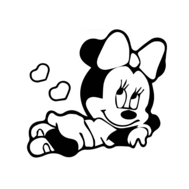 Jual Stiker Cutting mickey mouse love ke 2 untuk kaca body mobil laptop ...