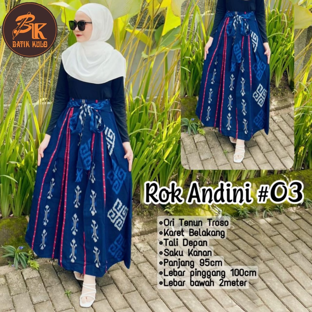 Jual [Premium] Rok Tenun Troso Andini Bawahan Tradisional Kantoran ...