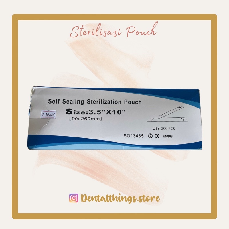 Jual MEDIPOUCH / MEDIPACK STERIL /STERILIZATION POUCHES POUCH PACK 90MM