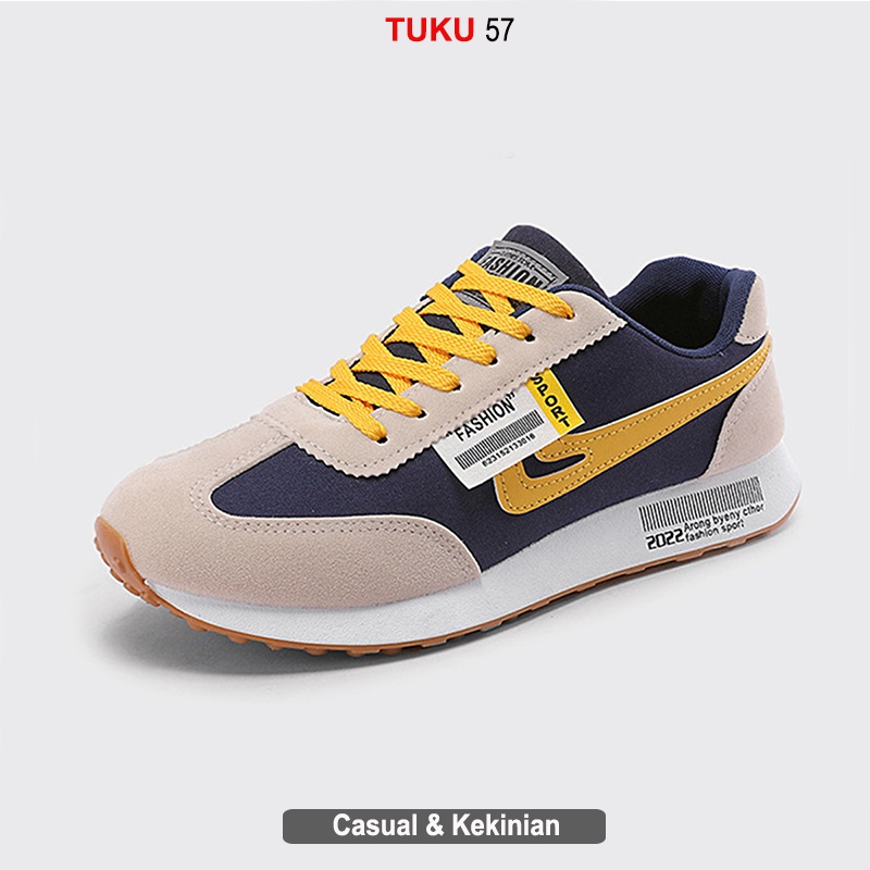 Jual Tuku Sepatu Sneakers Kets Pria Hight Elve Sport Impor Murah