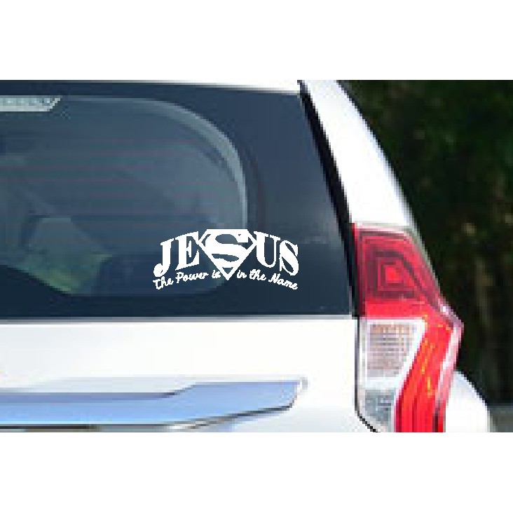 Jual Cutting Sticker Jesus Yesus Power Name Kristen Variasi Aksesoris ...