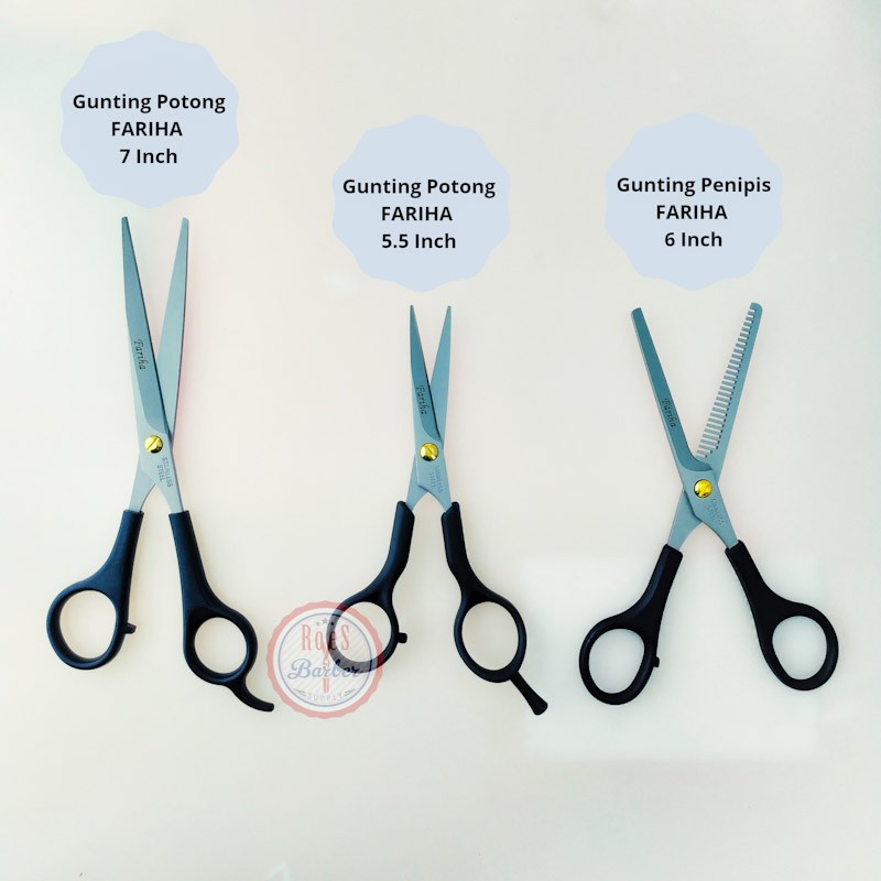 Jual Alat Cukur Rambut Gunting Potong Rambut Fariha 7inc,5inc Gunting ...