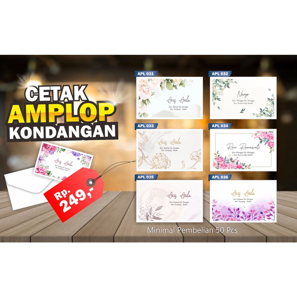 Jual Amplop Kondangan Amplop Hajatan Amplop Custom Nama Dan Alamat Amplop Kondangan Custom